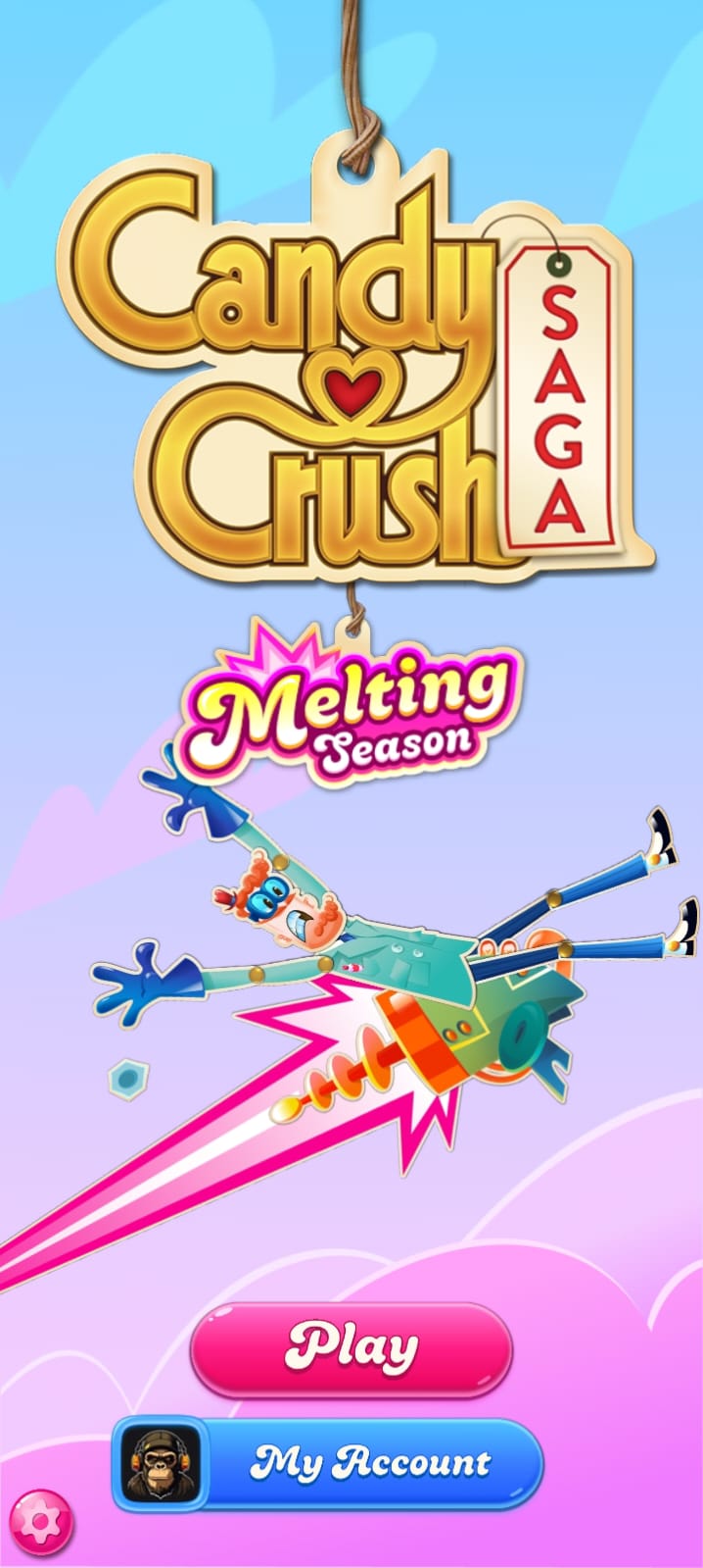 Candy Crush Saga Mod APK main game board with unlimited moves